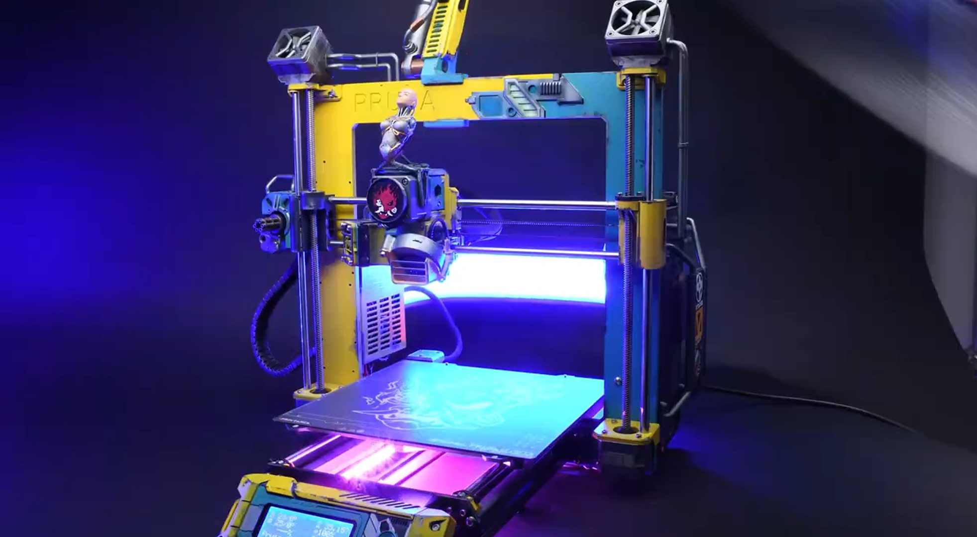 cyber-prusa:-the-official-cyberpunk-3d-printer-mod-by-prusa