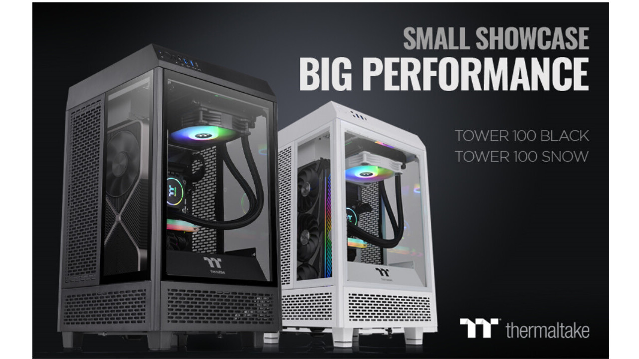 thermaltake,-tower-100-mini-chassis:-designed-for-powerful-mini-itx-systems