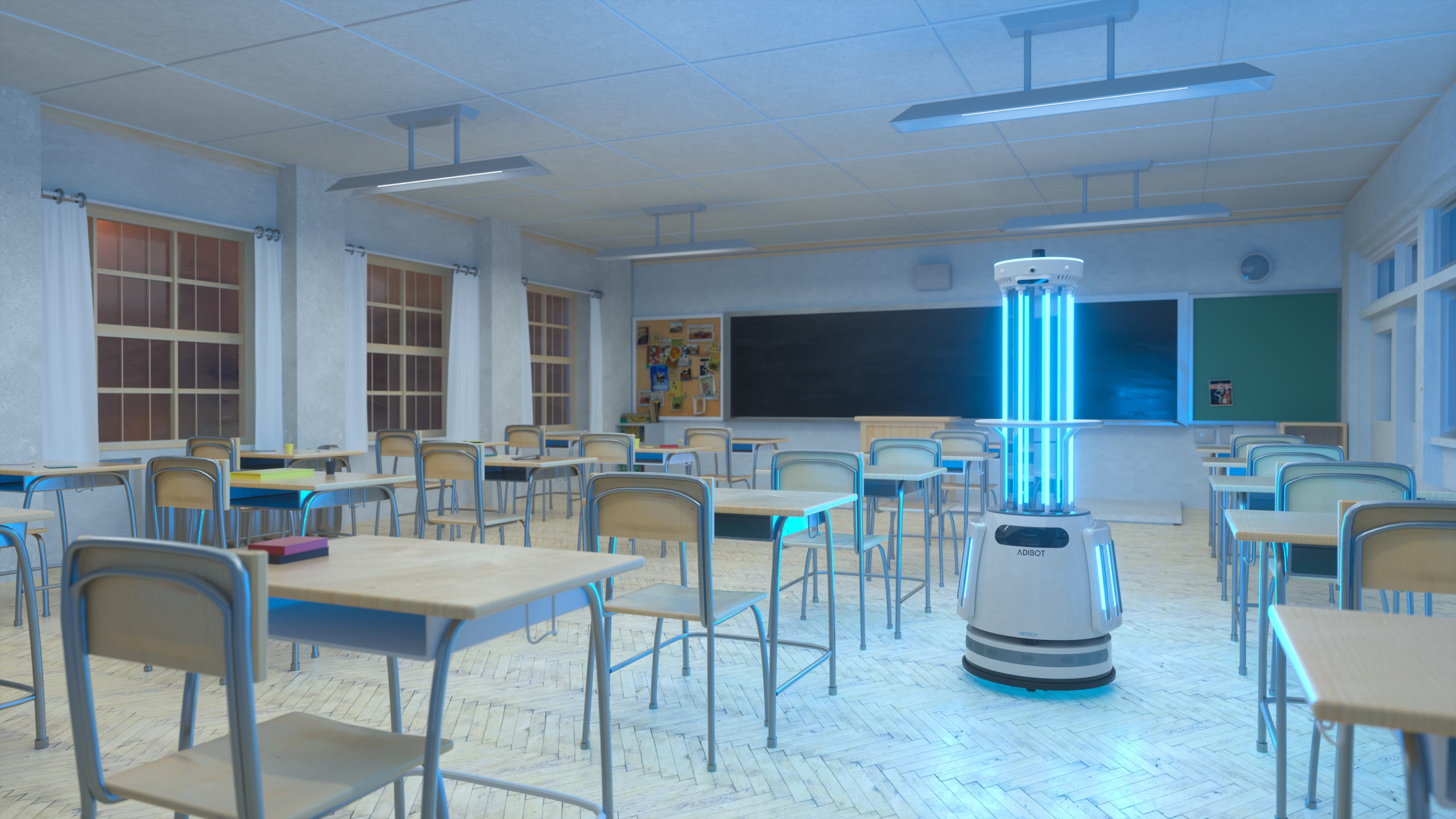 robot-uses-uv-light-to-fight-covid-19-in-schools,-offices