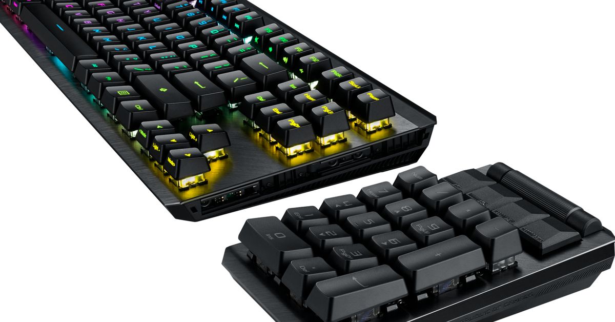 asus’-rog-claymore-ii-mechanical-keyboard-has-a-handy-detachable-number-pad