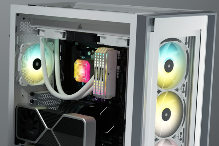 CORSAIR iCUE 5000X RGB 強化ガラス製ミドルタワー ATX ケース