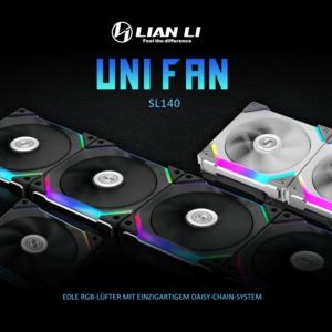 lian-li-uni-fan-sl140-rgb-pwm:-daisy-chain-fan-grows-to-140-mm