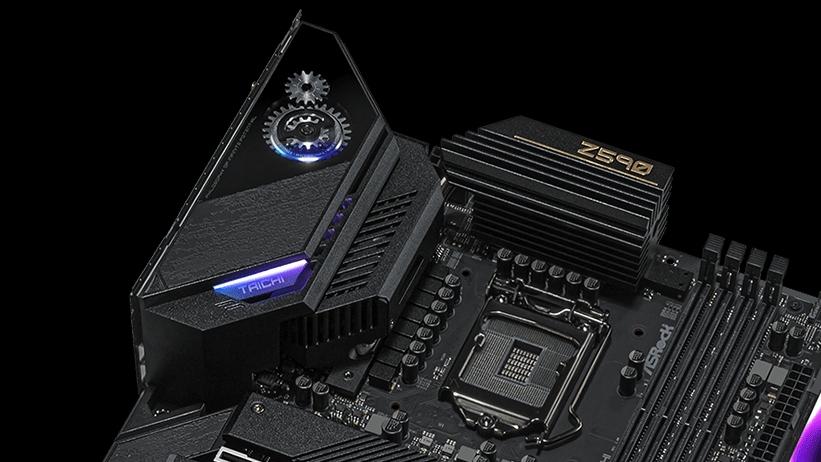 why-did-asrock-put-a-spinning-gear-on-the-x590-taichi?-we-don’t-know,-either