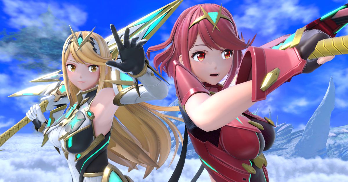 super-smash-bros.-ultimate’s-newest-dlc-fighters,-pyra-and-mythra,-will-be-available-today