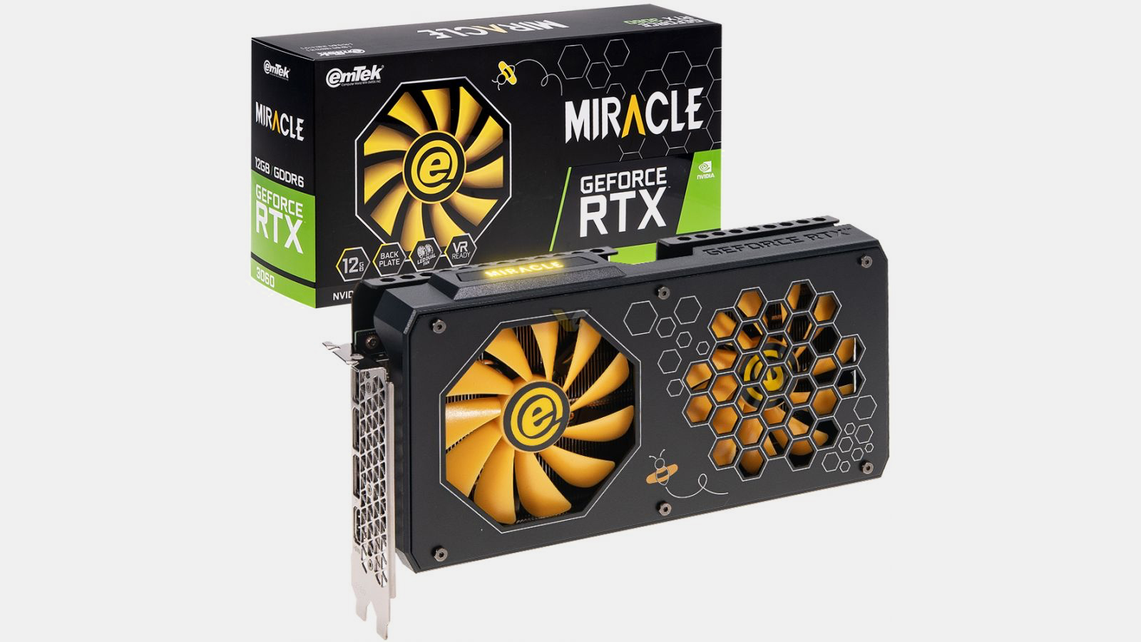 for-the-bees:-emtek-launches-miracle-geforce-rtx-3060-with-honeycombs