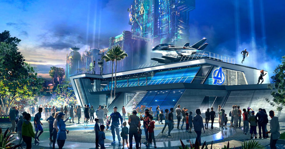 avengers-campus-is-finally-opening-at-disneyland-on-june-4th,-complete-with-aerial-spider-man-robot