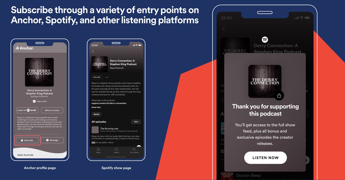 spotify-launches-podcast-subscriptions,-but-you-can’t-subscribe-in-app