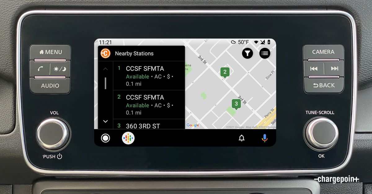 ev-charging-network-chargepoint-now-supports-android-auto