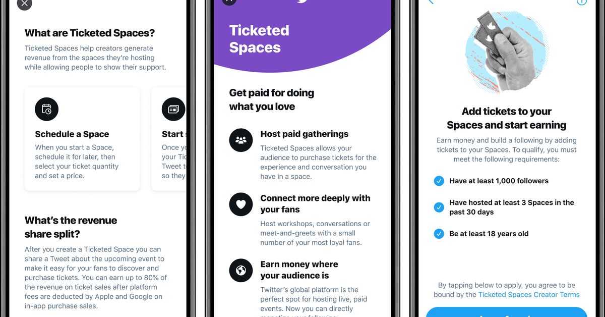 twitter-previews-ticketed-spaces,-says-it’ll-take-a-20-percent-cut-of-sales