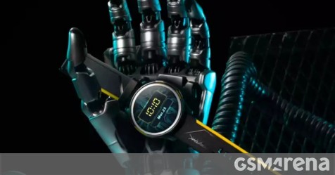 oneplus-watch-cyberpunk-2077-limited-edition-now-on-pre-order-in-china-with-cool-hand-shaped-stand