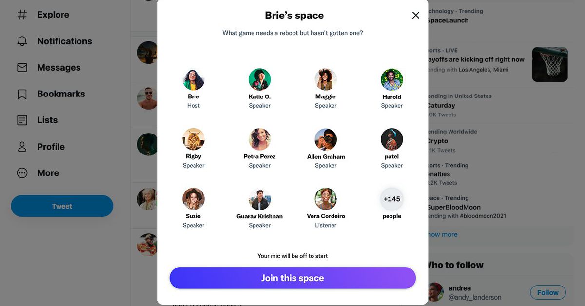 you-can-join-twitter’s-clubhouse-like-spaces-rooms-from-a-browser-starting-wednesday