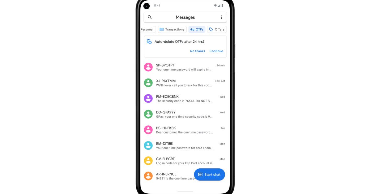 google-messages-will-auto-delete-otps-and-sort-like-gmail,-but-only-in-india