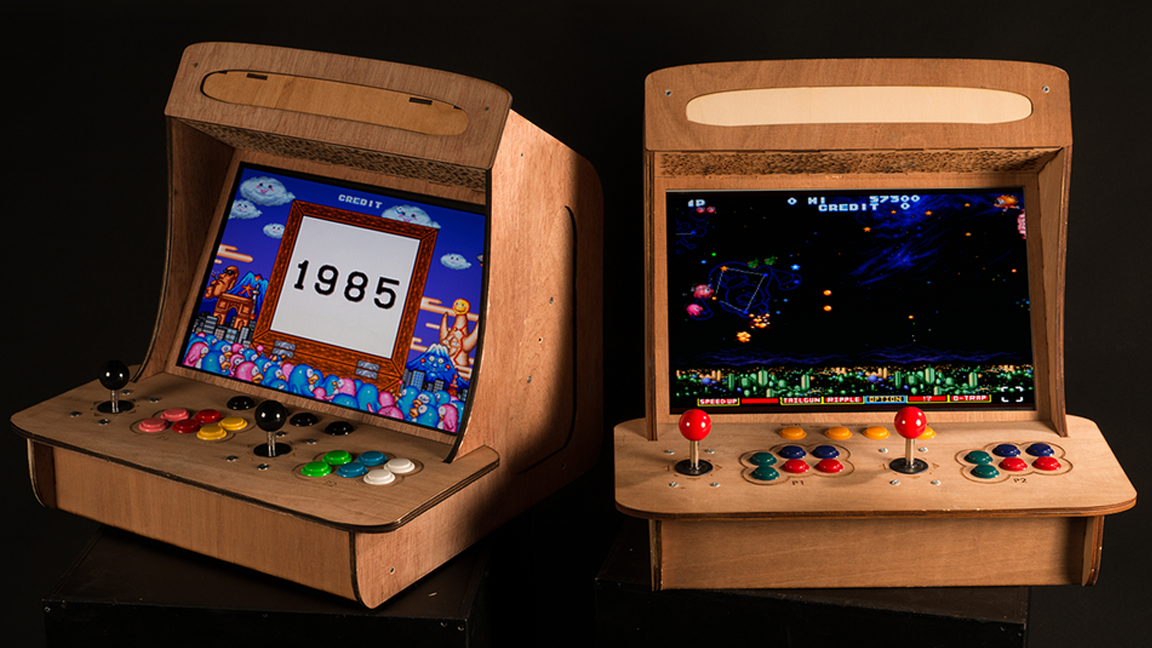 raspberry-pi-bartop-arcade-features-laser-cut-wood-finish